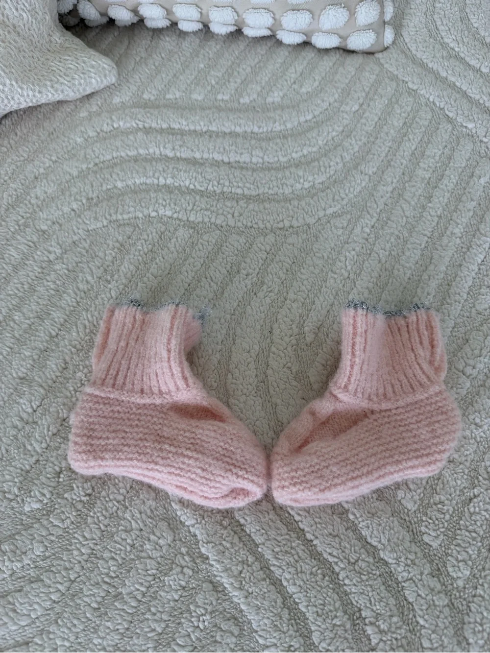 Soft Knit Baby Socks - Pink/ new  - newborn/0-6 M